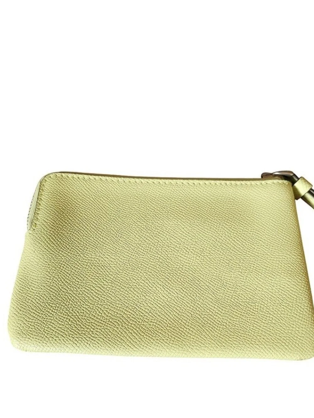 Coach Small Light Green Corner Zip Wristlet